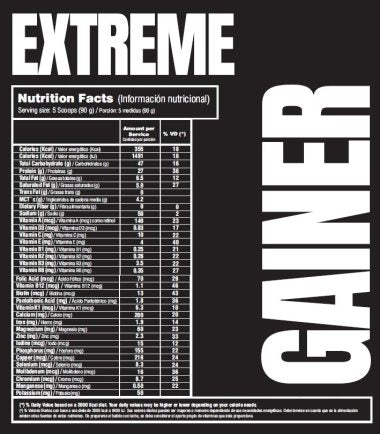 Extreme Gainer Platinum 2Lb y 7,5Lb Platinum