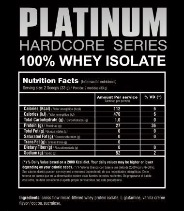 100% Whey Protein Platinum Isolada Platinum