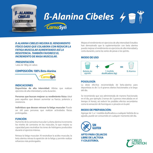 Beta Alanina Cibeles 180g Cibeles