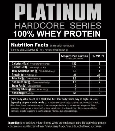 Whey Protein Platinum 2Lb y 5Lb Platinum